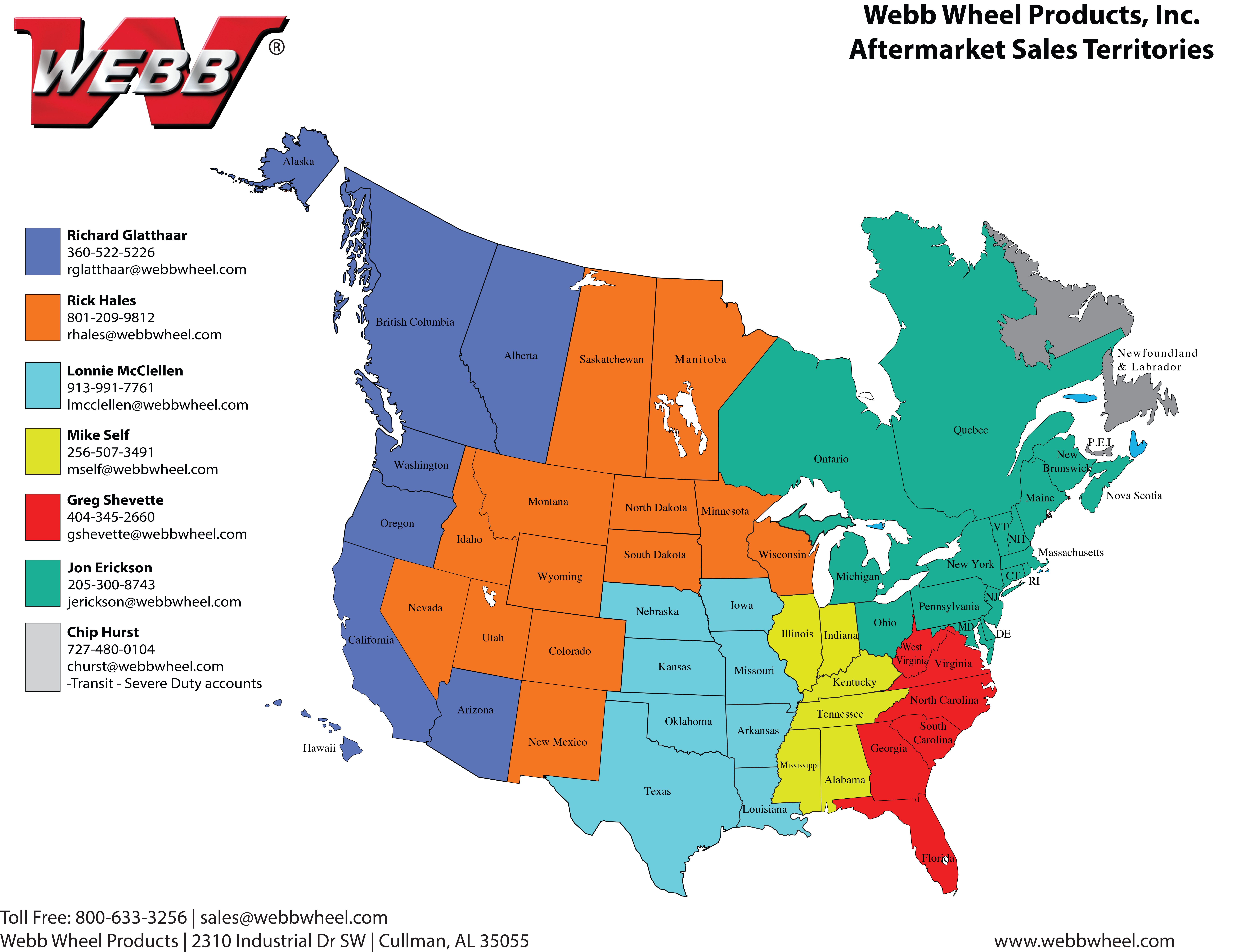 independent aftermarket territory map
